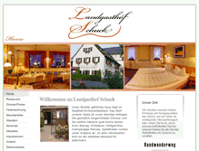 Tablet Screenshot of landgasthofschuck.de